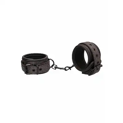 Ouch! -Elegant Ankle Cuffs Titanium Grey. Eleganckie kajdanki na nogi