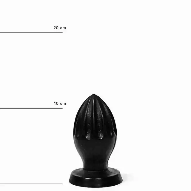 All Black - AB 31 Butt Plug. Czarna wtyczka analna 5 cm szerokości