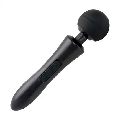 Boss Series - Ultra Powerfull Big USB Black 20 Function Gigantyczny masażer z serii Magic Wand z wyginającą się główką