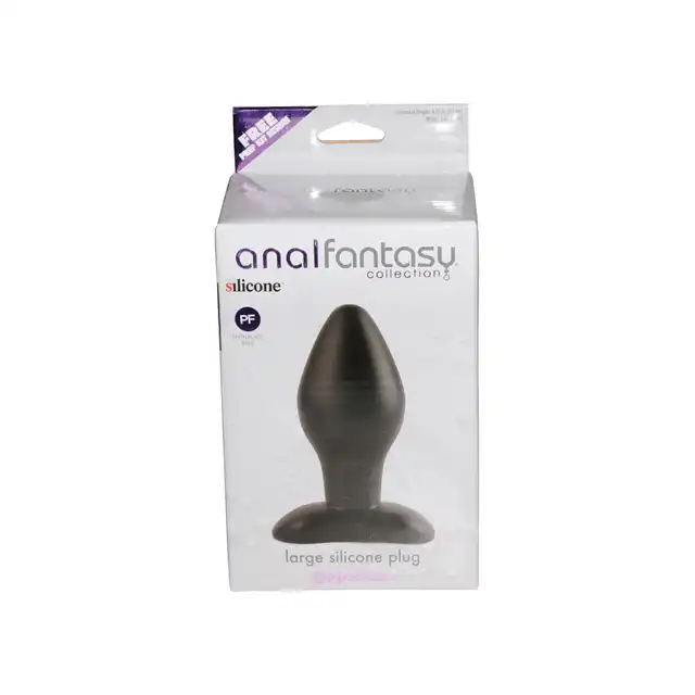 Anal Fantasy - Large Silicone Plug Black 11 cm