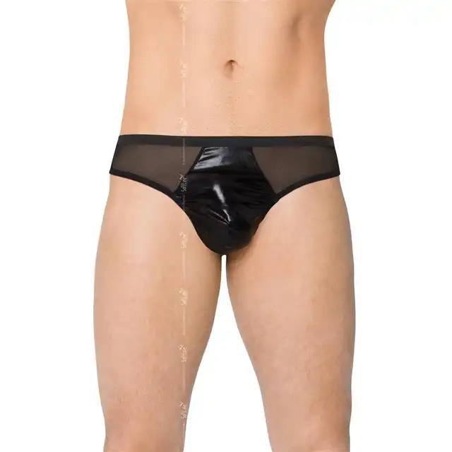 Softline - Mens Briefs 4517 O/S. Czarne męskie slipy
