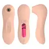 Electric Sucking Massager 2.0 - USB Flesh 10 Sucking. Stymulator łechtaczki funkcja ssania. Cielisty