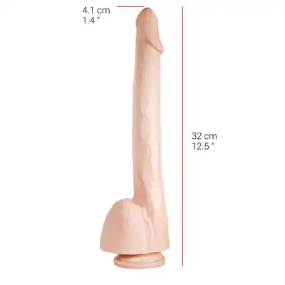 Dildorama - 515 Line 12,5" Flesh. Wielkie realistyczne dildo 32 cm