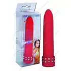 Diamond Silk - Vibrator Red. Klasyczny wibrator z diamencikami