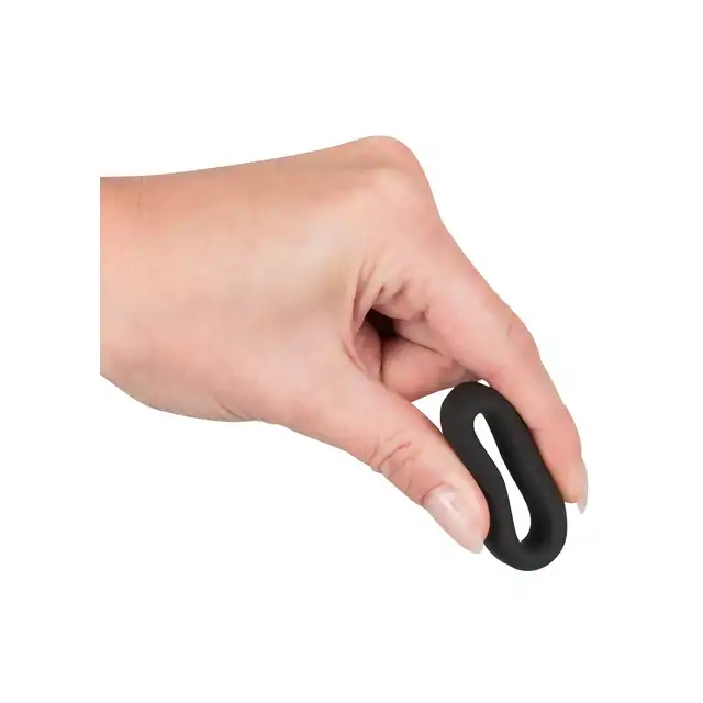 You2Toys - Black Velvets Silicone Cock Ring 2,6 cm. Czarny pierścień erekcyjny. Silikon. 