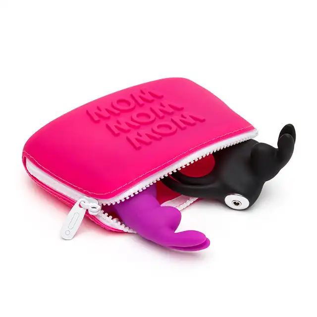Happy Rabbot - Wow Storage Zip Bag Pink S. Etui do przechowywania
