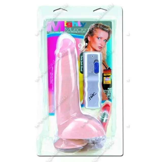 NMC - Mighty Muscle Vibrator 9". Realistyczny wibrator z przyssawką! 22,5 cm
