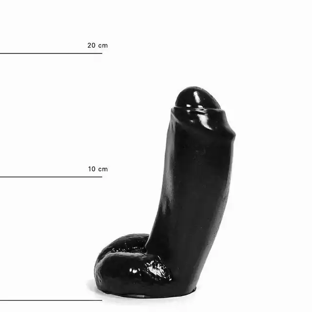 All Black - AB 46 Dildo. Czarne dildo analne 18 cm
