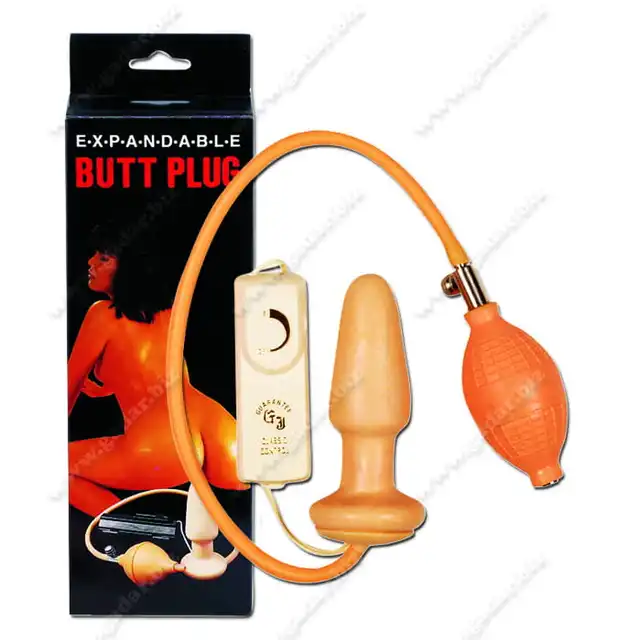 Expandable - Butt Vibrating Plug. Pompowany i wibrujący plug analny. 