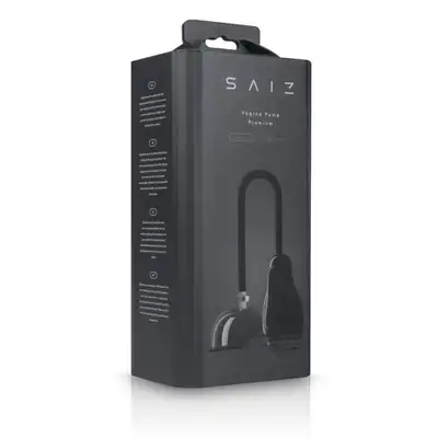 Saiz - Vagina Pump Premium. Elegancka, czarna pompka waginalna o wysokiej jakości 