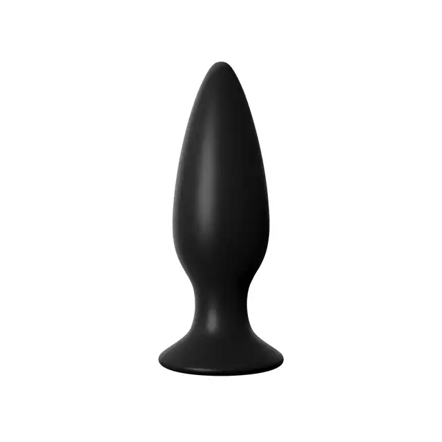 Anal Fantasy - Rechargeable Silicone L Plug Black. Wibrująca wtyczka analna rozmiar L