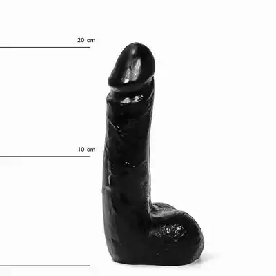 All Black - AB 05 Dildo. Czarne dildo 20 cm