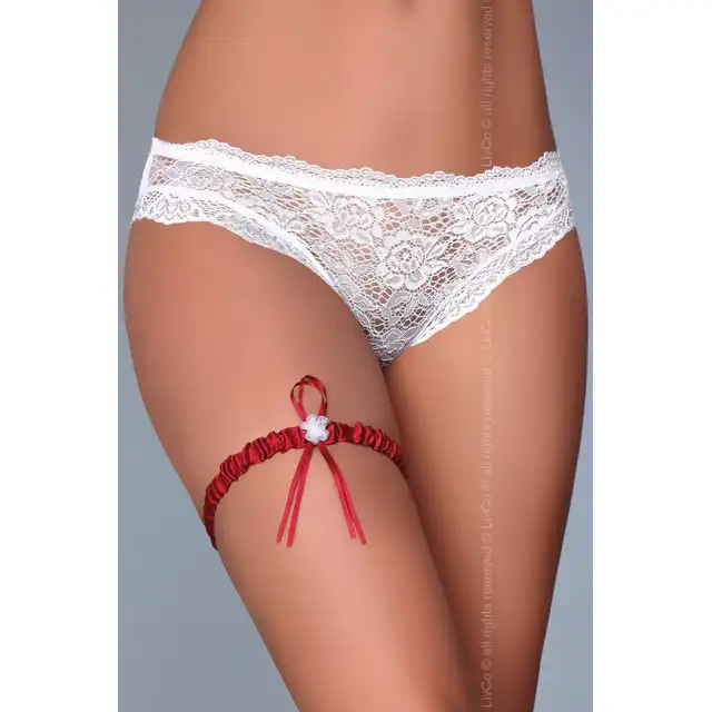 Livi Corsetti - Garter Maroon. Podwiązka