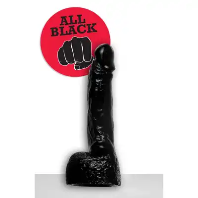 All Black - AB 11 Dildo. Czarne dildo 22 cm