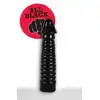 All Black - AB 29 Dildo. Prążkowane czarne dildo 26 cm