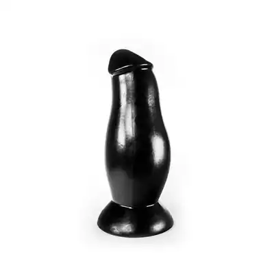 Dinoo - Cumnoria. Czarne dildo w kształcie członka 9,5 cm średnicy