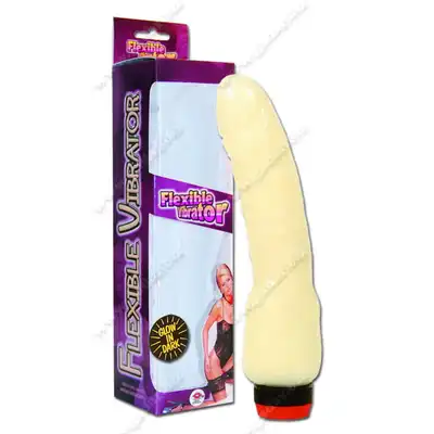 Perfect Pleasures - Vibrator Glow In Dark 8".  świecący w ciemności wibrator 20 cm