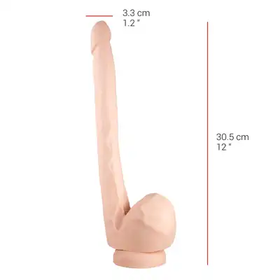 Dildorama - 515 Line 12" Flesh. Długie wielkie dildo 30,5 cm