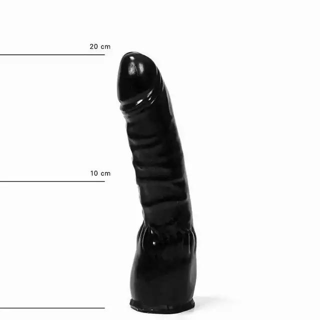 All Black - AB 10 Dildo. Czarne dildo 20 cm
