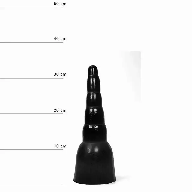 All Black - AB 18 Dildo. Wielkie czarne dildo 11 cm średnicy
