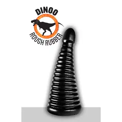 Dinoo - Xiong. Piramidalne dildo z żebrowaną strukturą 11,6 cm średnicy