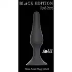 Lola - Slim Anal Plug Small Black. Czarna silikonowa wtyczka analna