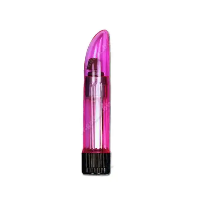 Crystal Clear - Lady Finger Pink 5". Różowy wibrator o klasycznym kształcie 12,5 cm