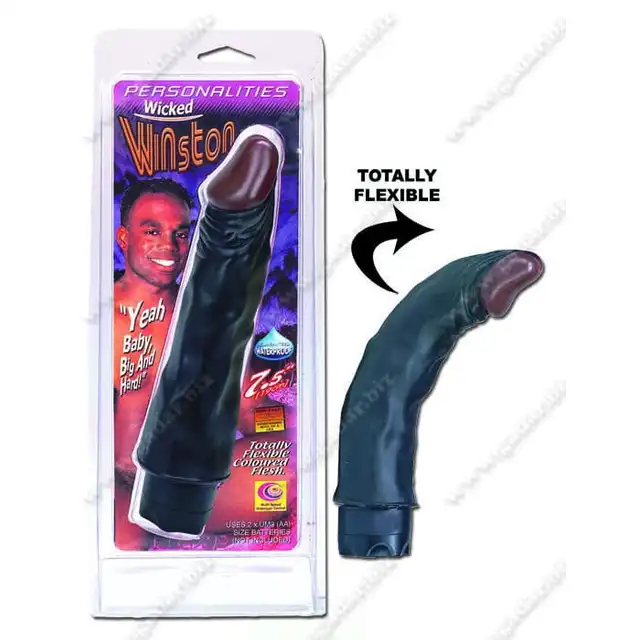 Personalities - Wicked Winston 7,5 " Black. Realistyczny wibrator ok. 19 cm. Czarny.
