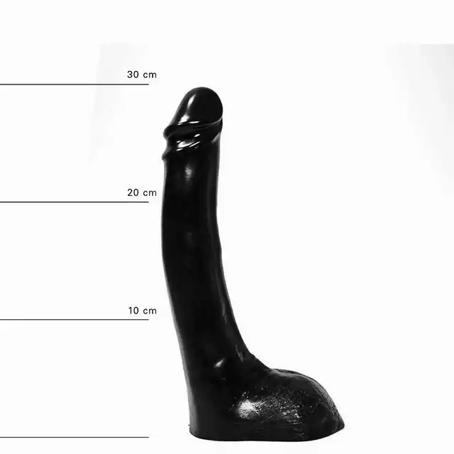 All Black - AB 15 Dildo. Czarne duże dildo 29 cm!