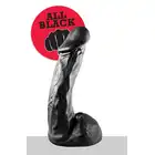 All Black - AB 64 Dildo. Czarne analne realistyczne dildo 23 cm