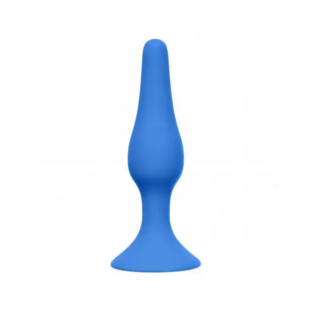 Lola - Slim Anal Plug Small Blue. Silikonowa niebieska wtyczka analna. 