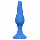 Lola - Slim Anal Plug Small Blue. Silikonowa niebieska wtyczka analna. 