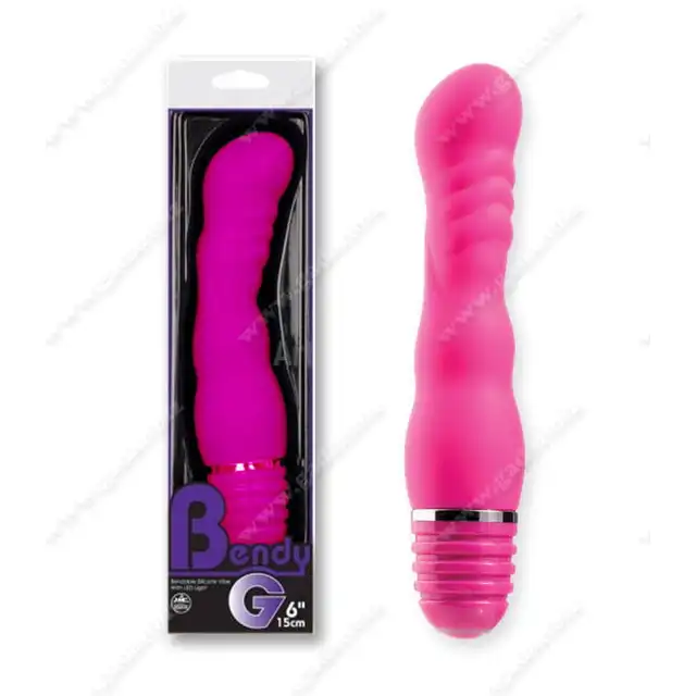 Bendy -6" Vibrator Pink. Różowy, silikonowy wibrator