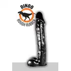 Dinoo - Krito. Czarne realistyczne dildo 7,8 cm średnicy