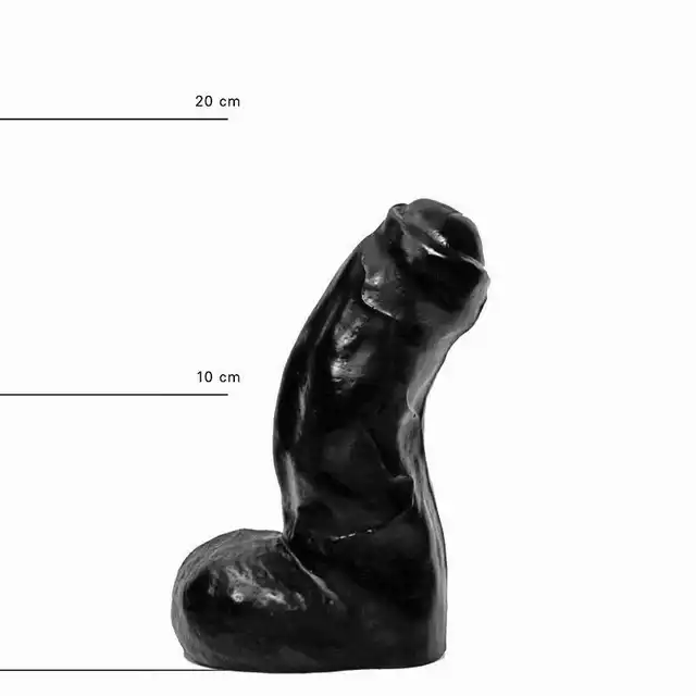 All Black - AB 03 Dildo. Czarne dildo 5 cm średnicy