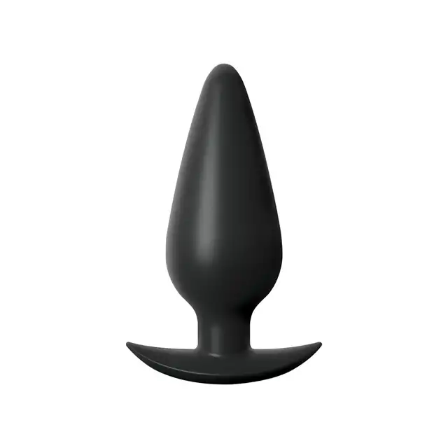 Anal Fantasy - Large Weighted Silicone Plug Black. Czarna wtyczka analna 11,9 cm