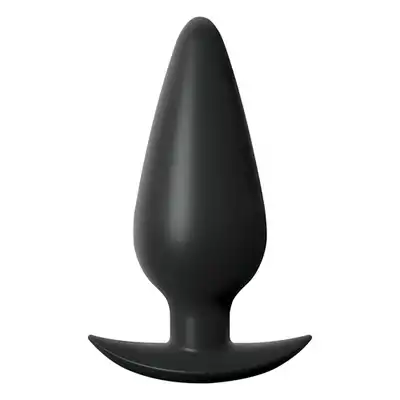 Anal Fantasy - Large Weighted Silicone Plug Black. Czarna wtyczka analna 11,9 cm