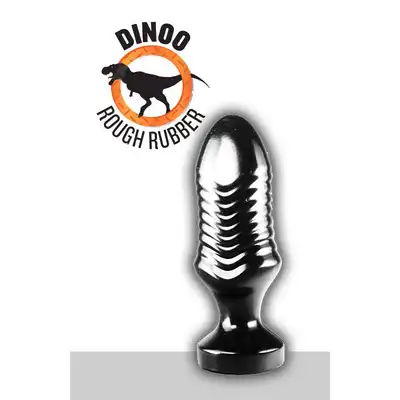 Dinoo - Tanius. Czarna  Wielka wtyczka analna 23 cm długości