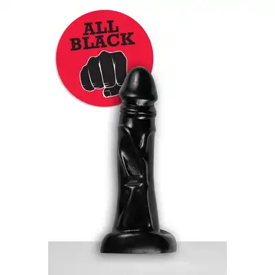 All Black - AB 02 Dildo. Czarne dildo 22 cm. 