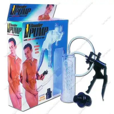 Developer - Thunder Pump Sure-Grip Hand. Transparentna pompka do penisa. 