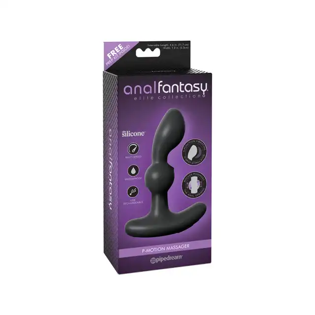 Anal Fantasy - P-Motion Massager Black. Masażer prostaty ładowany na USB