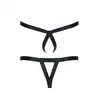 Regnes Fetish Planet - BRI010 Black L/XL. 2-pack czarnych męskich stringów