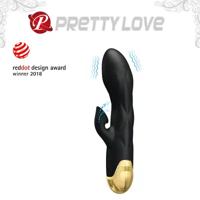 Pretty Love - Liberator USB Black. Wielofunkcyjny wibrator z funkcją ssącą, miękki silikon