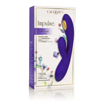 Calexotics - Impulse E-Stim Vibrator. Silikonowy niebieski wibrator z elektrostymulacją. 5 programów electro. Bestseller!
