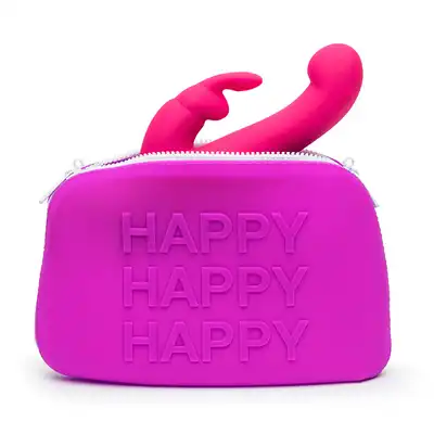 Happy Rabbit - Happy Storage Zip Bag Purple L. Fioletowe etui z silikonu