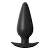 Anal Fantasy - Large Weighted Silicone Plug Black. Czarna wtyczka analna 11,9 cm