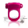 The Screaming O - Charged You Turn Merlot USB. Designerski ring na penisa w kolorze czerwonego wina 