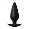 Anal Fantasy - Small Weighted Silicone Plug Black. Czarna wtyczka analna 10,4 cm