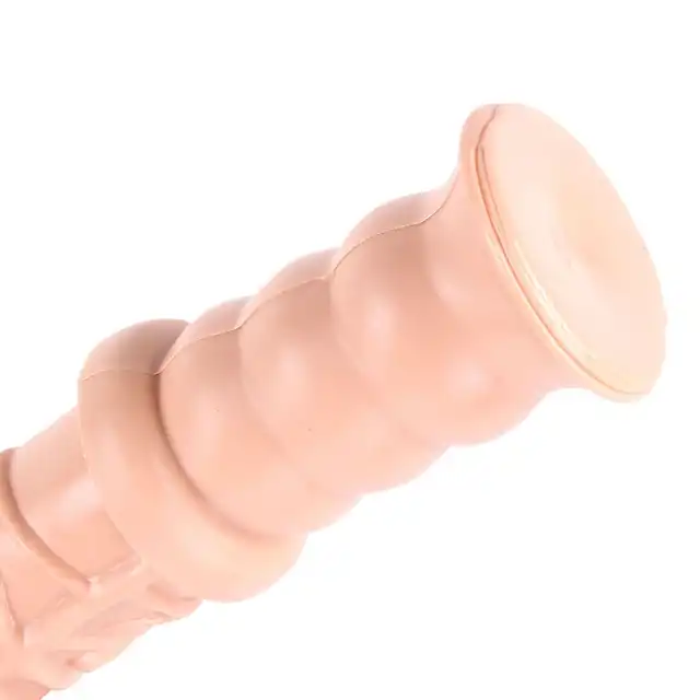 Dinoo King-Size - Damocles Flesh Dildo. Cieliste dildo z uchwytem do trzymania 42,5 cm