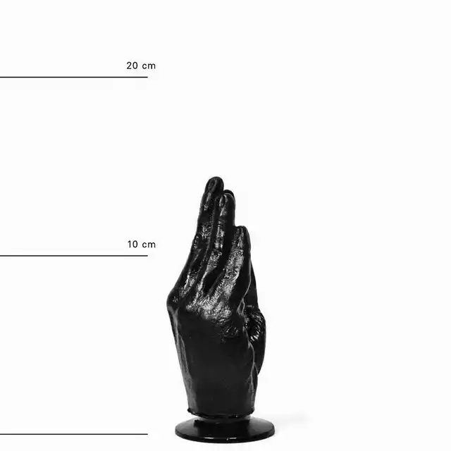 All Black - AB 13. Czarna ręka do fistingu. 6 cm szerokości!